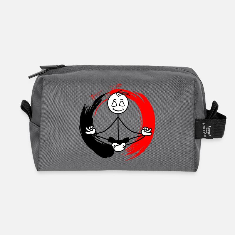 Zen-Meditation - Recycelte Kulturtasche - Anthrazit