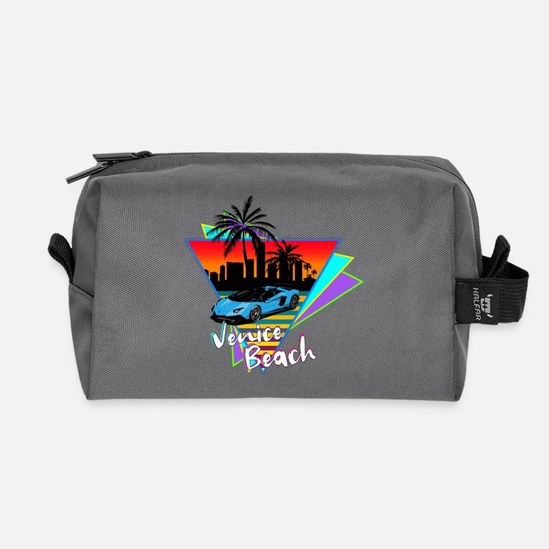 Venice Beach - Recycelte Kulturtasche - Anthrazit