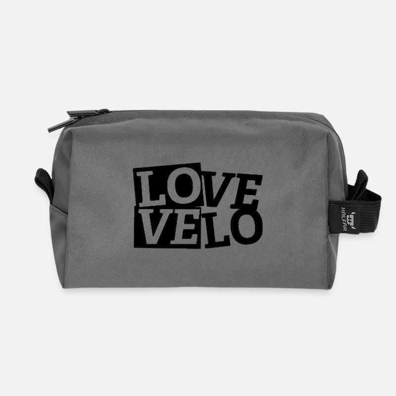 LOVE Velo - Recycelte Kulturtasche - Anthrazit