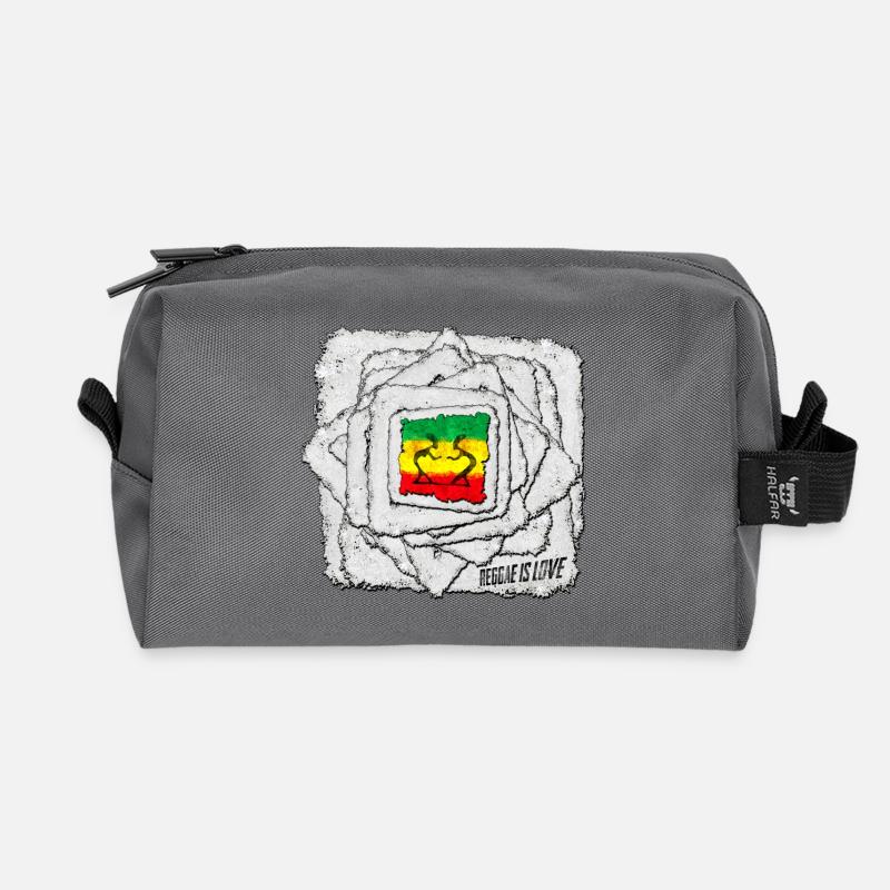 Reggae Love Schattenmotiv - Recycelte Kulturtasche - Anthrazit