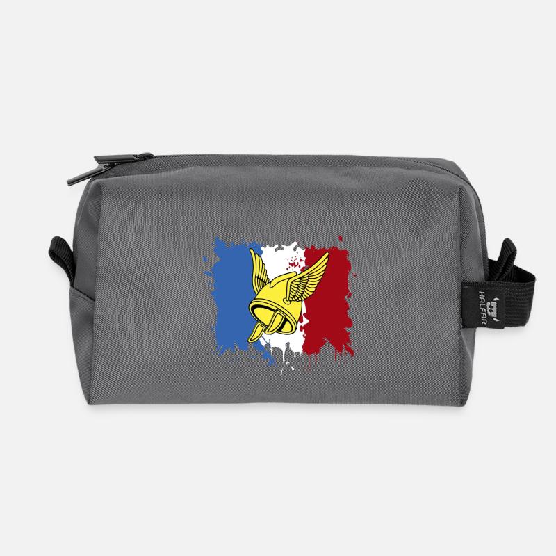 Französische Gallier - Recycelte Kulturtasche - Anthrazit