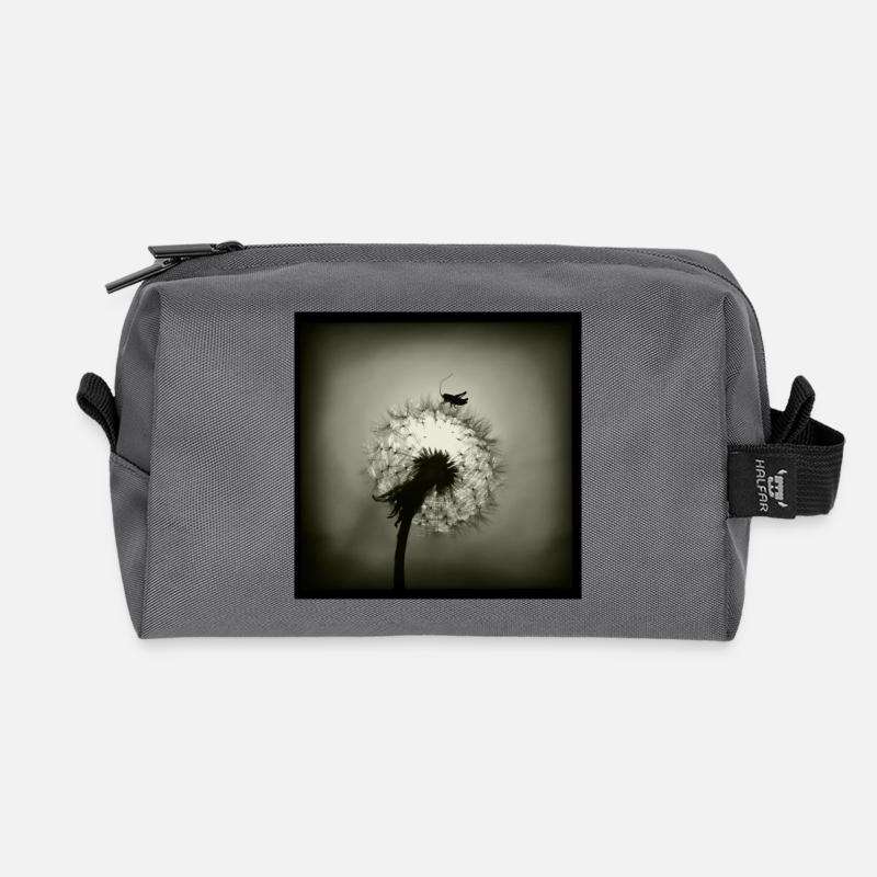 Tiny Planet - Recycled Toiletry Zip Bag - anthracite