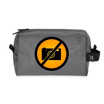 pas de photos - Trousse de toilette en tissu recyclé - anthracite - Devant