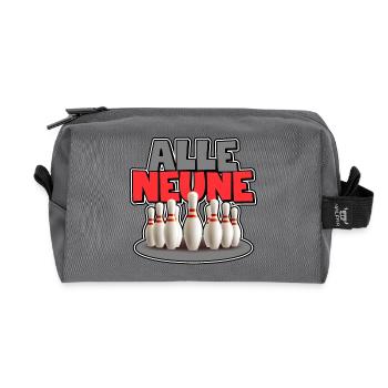 Alle Neune - Recycelte Kulturtasche - Anthrazit - Vorne