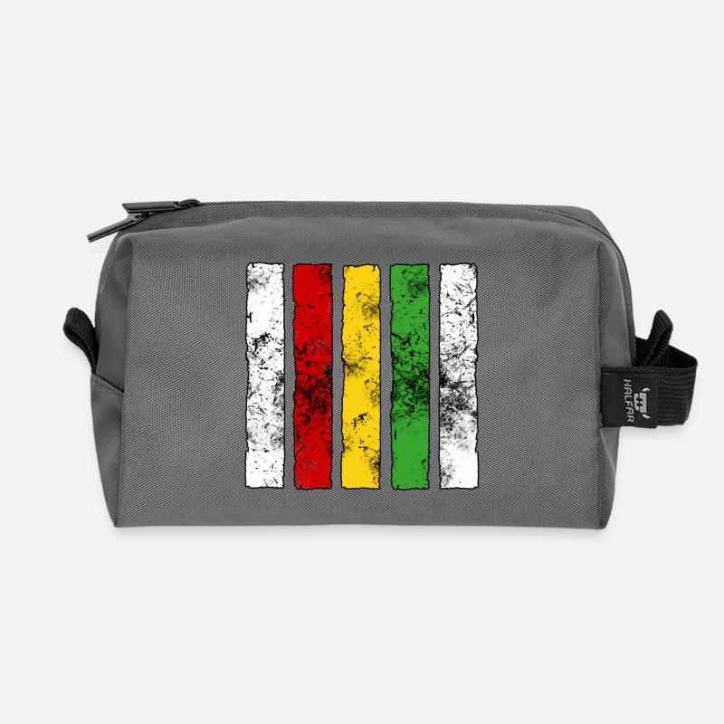 Reggae Zeichen - Recycelte Kulturtasche - Anthrazit
