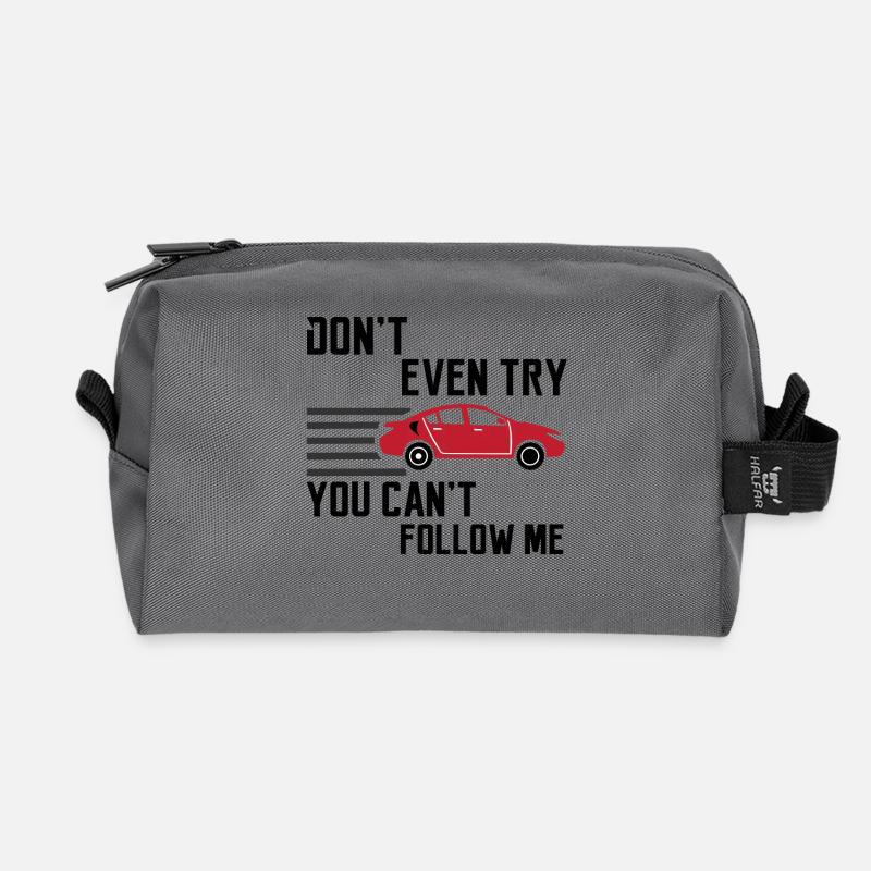 Rennsport Sportauto Auto Statement Rennfahrer - Recycelte Kulturtasche - Anthrazit