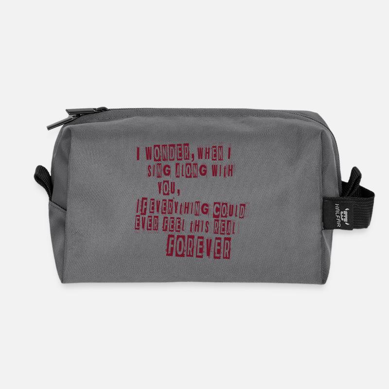Everlong Lyrics - Recycelte Kulturtasche - Anthrazit