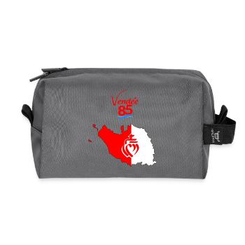 Vendée - Recycled Toiletry Zip Bag - anthracite - Front