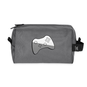 Controller - Illustration - Recycled Toiletry Zip Bag - anthracite - Front