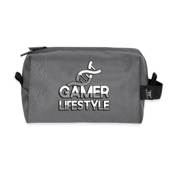 STYLE DE VIE DU JOUEUR + ADN - Jeux - Trousse de toilette en tissu recyclé - anthracite - Devant