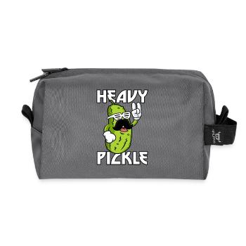 Heavy Pickle Rockige Gurke Metal Fan Metalhead - Recycelte Kulturtasche - Anthrazit - Vorne