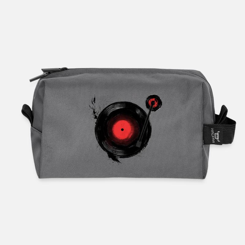 Rocking Vinyl - Recycelte Kulturtasche - Anthrazit