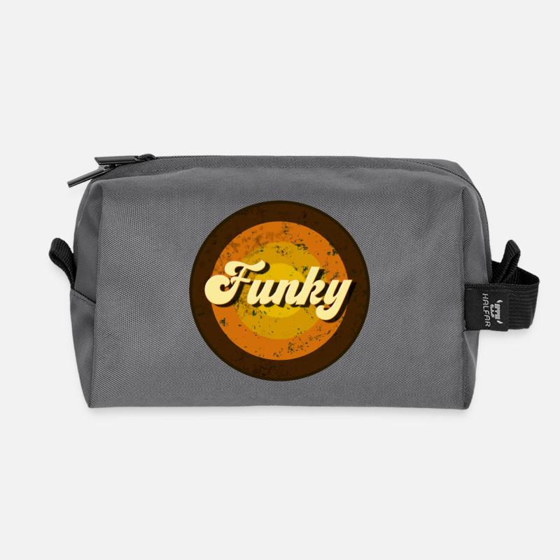 Funky - Recycelte Kulturtasche - Anthrazit