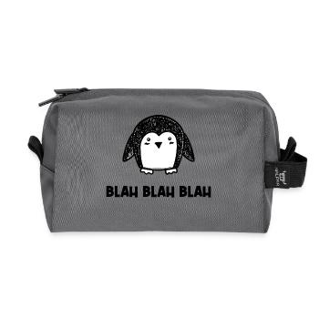 Pinguin Spruch Vogel Tier Kalt Antarktis - Recycelte Kulturtasche - Anthrazit - Vorne