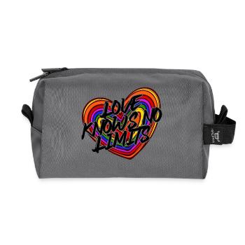 Lgbt Gleichgeschlechtliche Partnerschaft Statement - Recycelte Kulturtasche - Anthrazit - Vorne