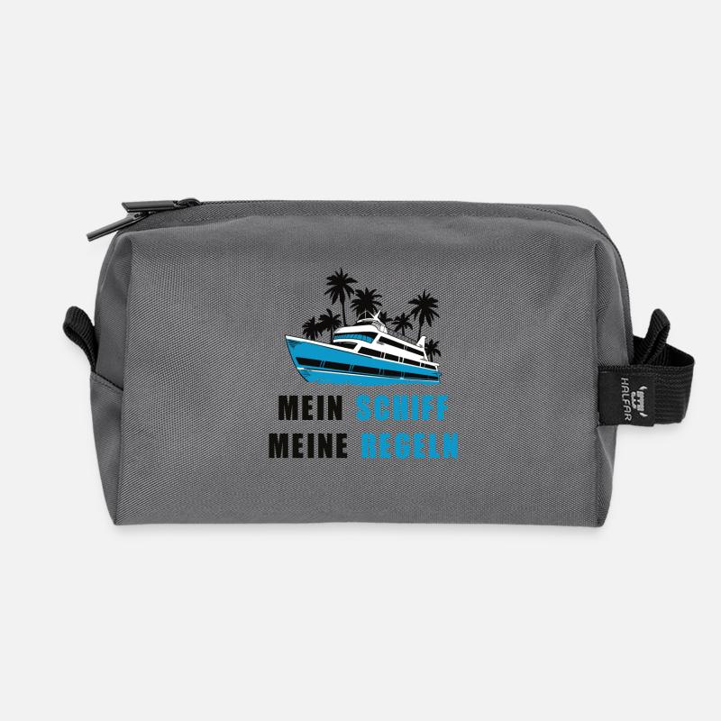 Mein Boot meine Regeln - Recycelte Kulturtasche - Anthrazit