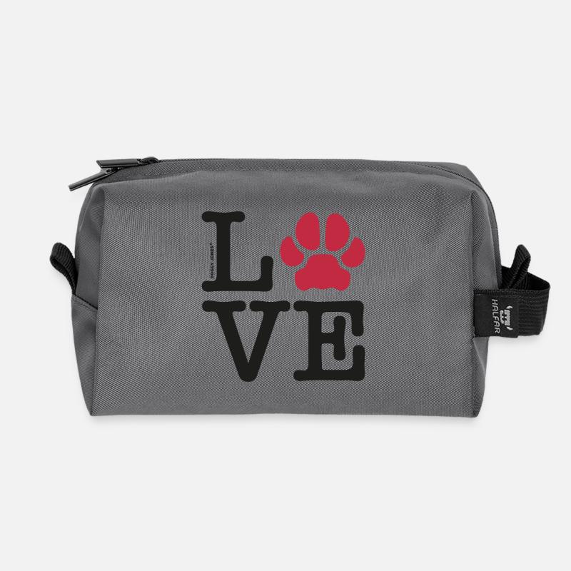 LIEBE - Recycelte Kulturtasche - Anthrazit