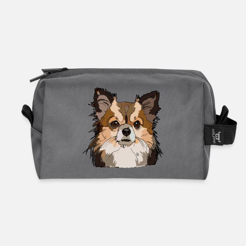 Chihuahua - Recycelte Kulturtasche - Anthrazit