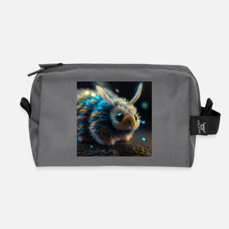 Photo macro creature 04 - Recycled Toiletry Zip Bag - anthracite