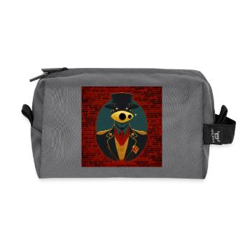 Conspiracy 02 - Trousse de toilette en tissu recyclé - anthracite - Devant
