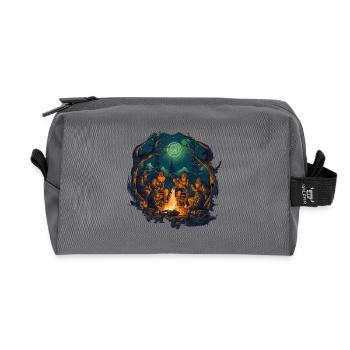 Viking Crew - Recycled Toiletry Zip Bag - anthracite - Front