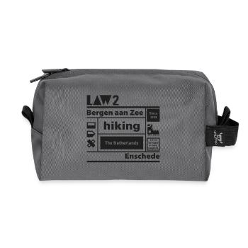 LAW 2 l Bergen aan Zee l Enschede l schwarz - Recycelte Kulturtasche - Anthrazit - Vorne