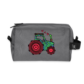 Véhicule Coeur Tracteur Véhicule utilitaire Véhicule à moteur - Trousse de toilette en tissu recyclé - anthracite - Devant