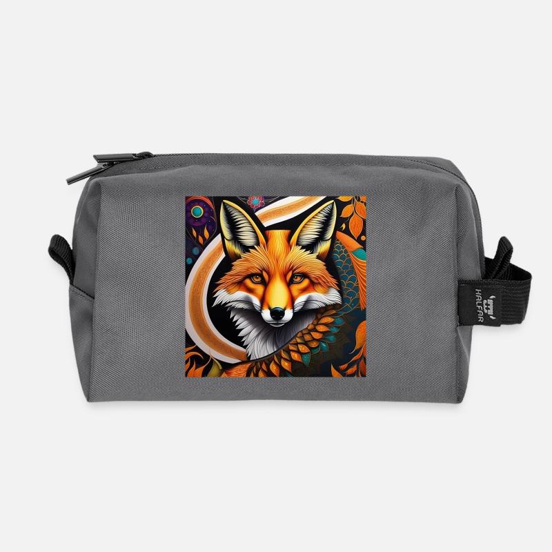 Fuchs - Recycelte Kulturtasche - Anthrazit