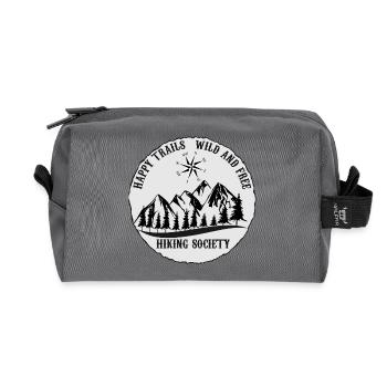 Wandern Wandern Verein Wandern Wandern Wandern Junges - Recycelte Kulturtasche - Anthrazit - Vorne