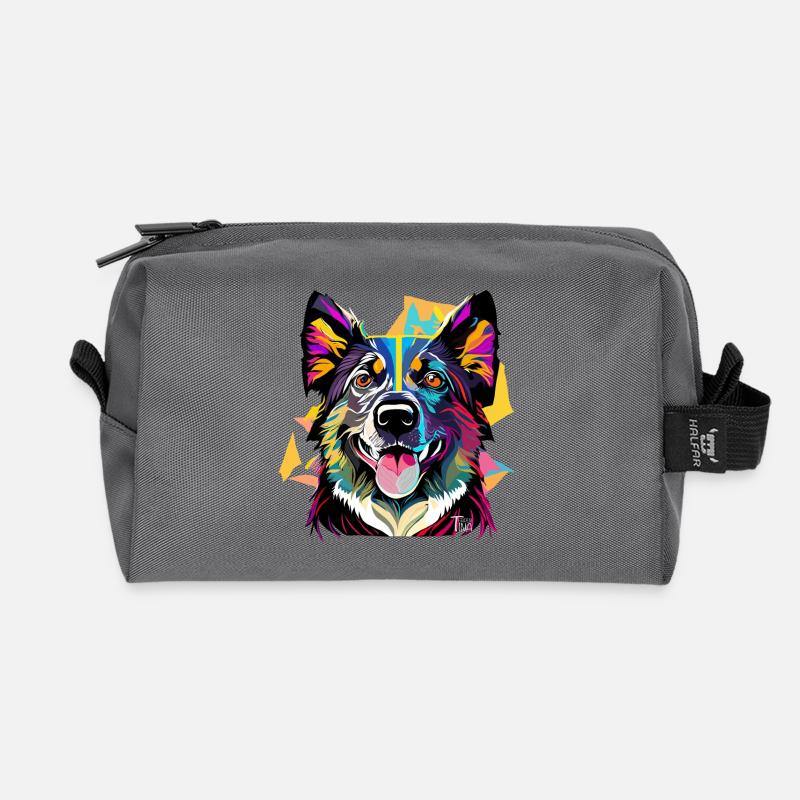 Schäferhund - Recycelte Kulturtasche - Anthrazit