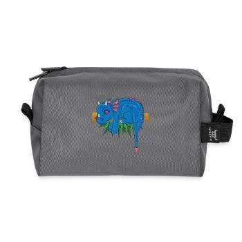 Enchanting Dragon Adventure - Recycled Toiletry Zip Bag - anthracite - Front