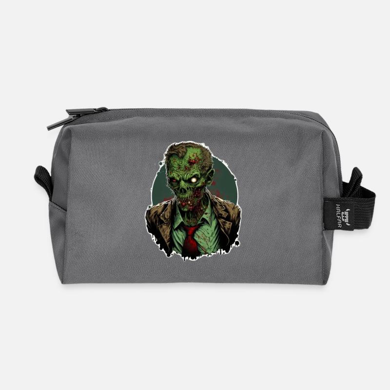Zombie 04 - Recycelte Kulturtasche - Anthrazit