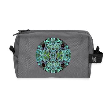 Nature Mandala Underwater World in the Red Sea - Recycled Toiletry Zip Bag - anthracite - Front