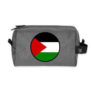 Free palestine palestina flagge - Recycelte Kulturtasche - Anthrazit - Vorne