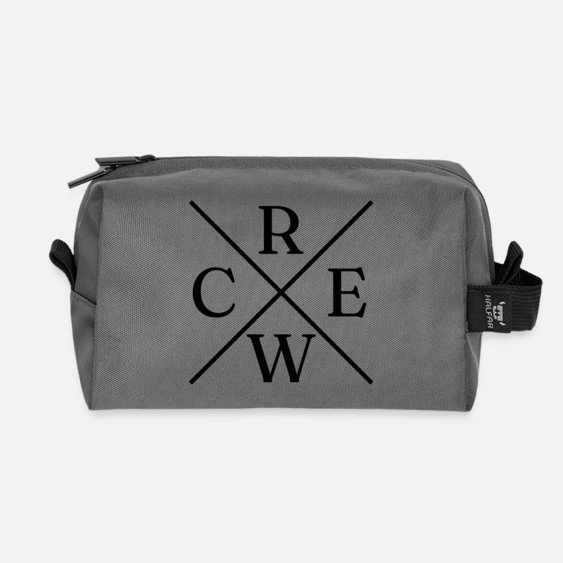 Crew Sign Cross - Recycelte Kulturtasche - Anthrazit