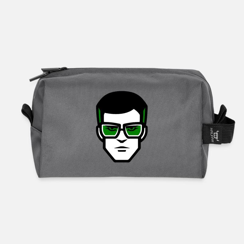 Roger Wicked - Recycled Toiletry Zip Bag - anthracite