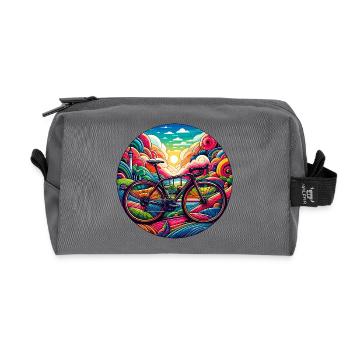 Cycle vif Rêve Paysage - Trousse de toilette en tissu recyclé - anthracite - Devant