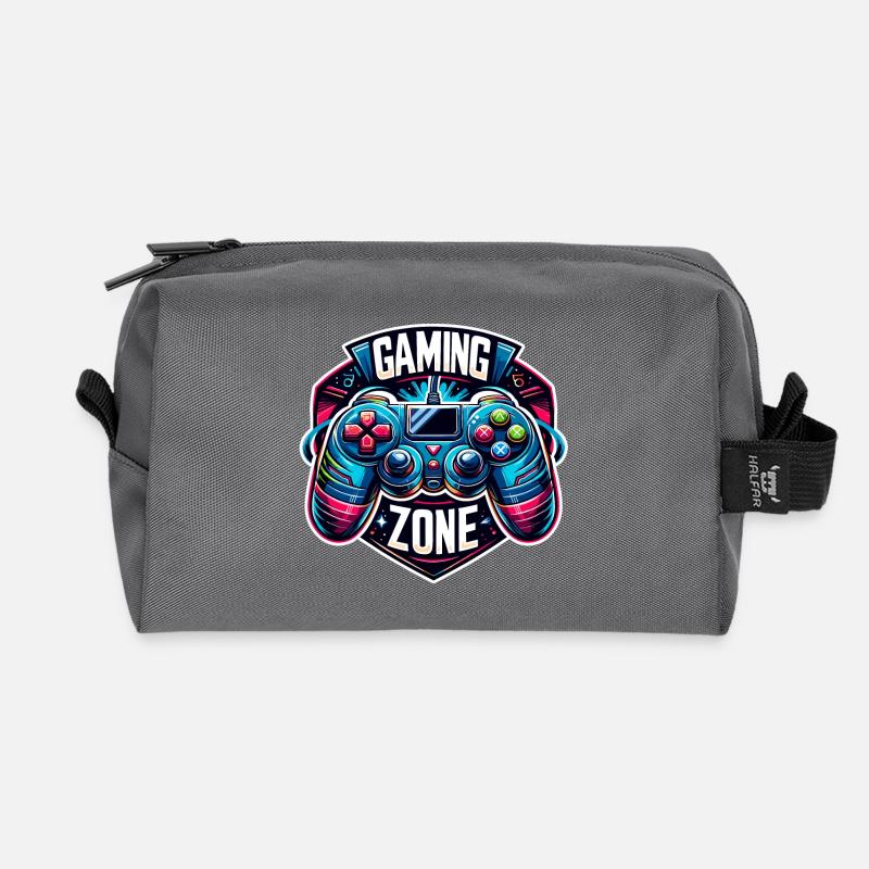 Gaming Zone - Controller Illustration - Recycelte Kulturtasche - Anthrazit