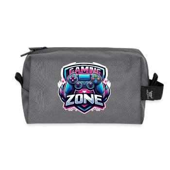 Gaming Zone - Controller Illustration - Recycelte Kulturtasche - Anthrazit - Vorne