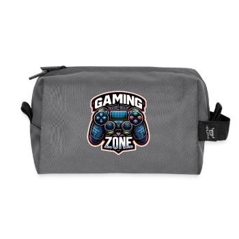 Gaming Zone - Controller Illustration - Recycelte Kulturtasche - Anthrazit - Vorne