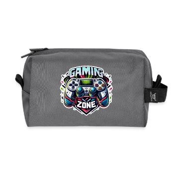 Gaming Zone - Controller Illustration - Recycelte Kulturtasche - Anthrazit - Vorne
