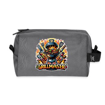 GrillMaster - Illustration de gril - Trousse de toilette en tissu recyclé - anthracite - Devant