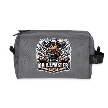 GrillMaster - Illustration de gril - Trousse de toilette en tissu recyclé - anthracite - Devant