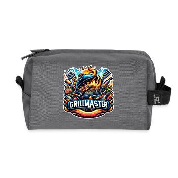 GrillMaster - Illustration de gril - Trousse de toilette en tissu recyclé - anthracite - Devant