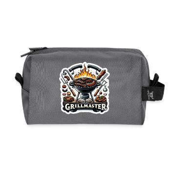 GrillMaster - Illustration de gril - Trousse de toilette en tissu recyclé - anthracite - Devant