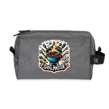 GrillMaster - Illustration de gril - Trousse de toilette en tissu recyclé - anthracite - Devant