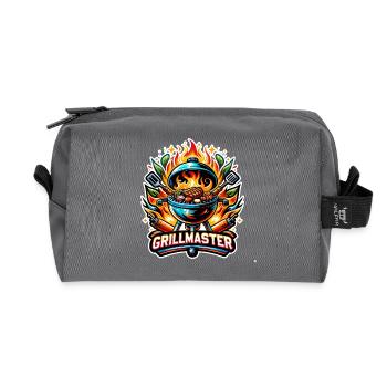 GrillMaster - Illustration de gril - Trousse de toilette en tissu recyclé - anthracite - Devant