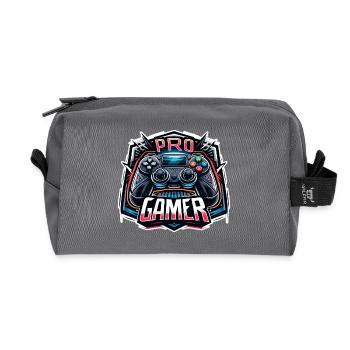 Pro Gamer - Controller Illustration - Recycelte Kulturtasche - Anthrazit - Vorne