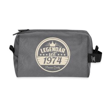 Legendär seit 1974 - Recycelte Kulturtasche - Anthrazit - Vorne