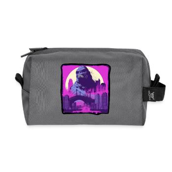 Gorilla 05 - Recycelte Kulturtasche - Anthrazit - Vorne